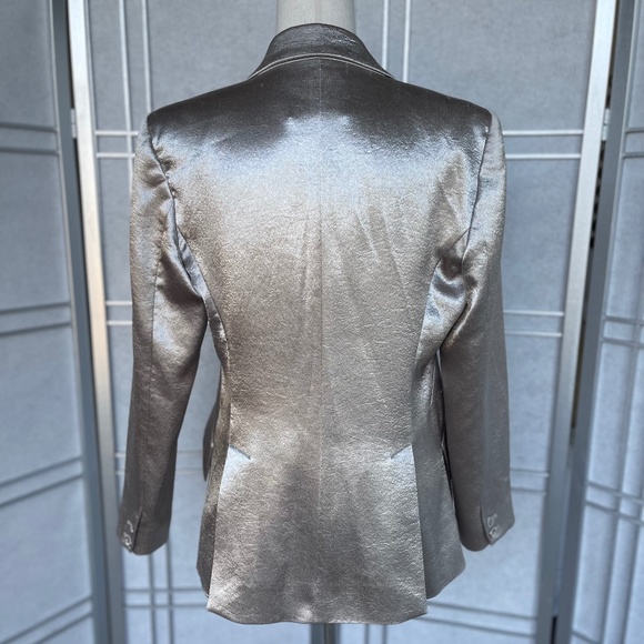L'AGENCE Metallic Chamberlain Blazer sz 8 - Picture 2 of 13
